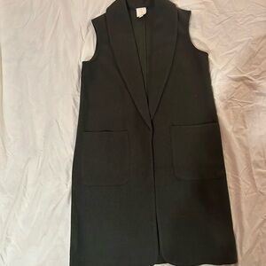 Women's Forest Green Sleeveless Vest/Coat